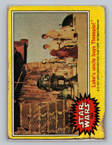 Luke skywalker 193 1977 - luke, topps